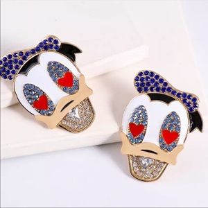 Disney Donald Duck In Love Earrings